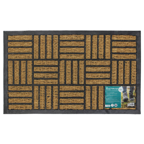 Woven Rubber Tuffscrape Mat 45x75cm